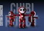 do stylized 3d character modeling with rig for game, animation and film in blend